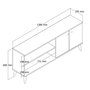 Hanah Home Everest 1572 Soporte de TV Roble